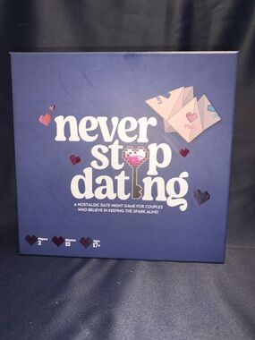 Never Stop Dating Board Game - Purple Box